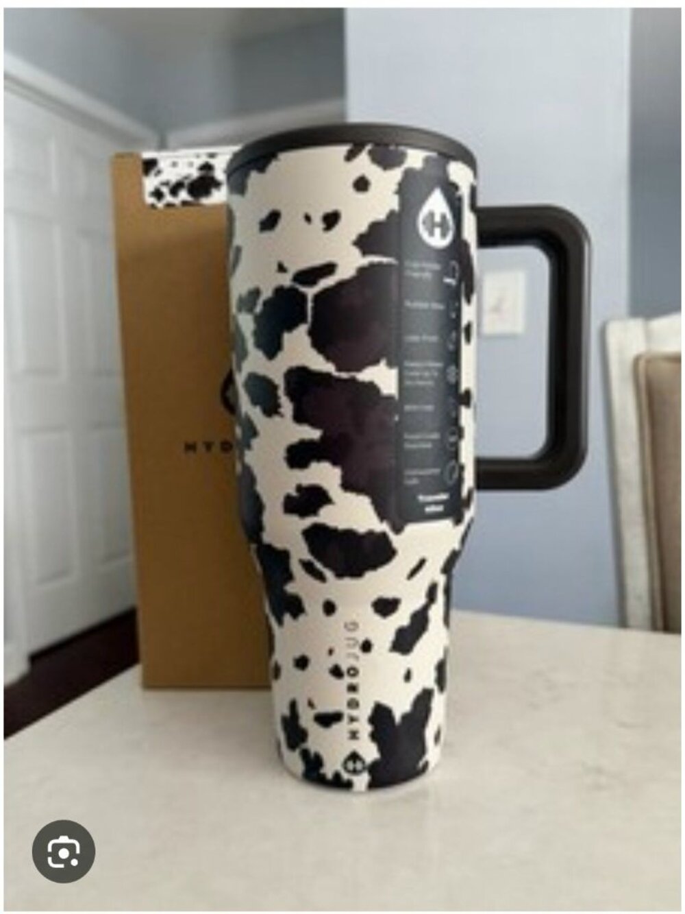 HydroJug 40oz Traveler Tumbler – Frontier Cow Print